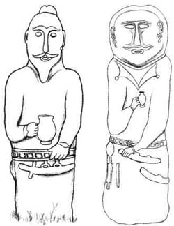 Древнетюркские скульптуры из урочищ Тото и Кыпчал
